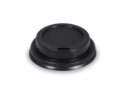 Plastové víčko na papírový kelímek černé velikost 62 mm MoraCup