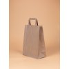 Papírová taška s plochým uchem hnědá 22x10x28cm MoraPrint možnost vlastního digitálního potisku (2)