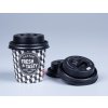 Papírové kelímky na kávu s víčkem jednostěnné Fresh Tasty 80ml MoraCup