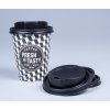 Papírové kelímky na kávu s víčkem jednostěnné Fresh Tasty 250ml MoraCup