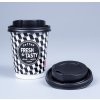 Papírové kelímky na kávu s víčkem dvoustěnné termo Fresh Tasty 250ml MoraCup