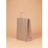 Papírová taška s krouceným uchem hnědá 22x10x28cm MoraPrint možnost vlastního digitálního potisku (2)