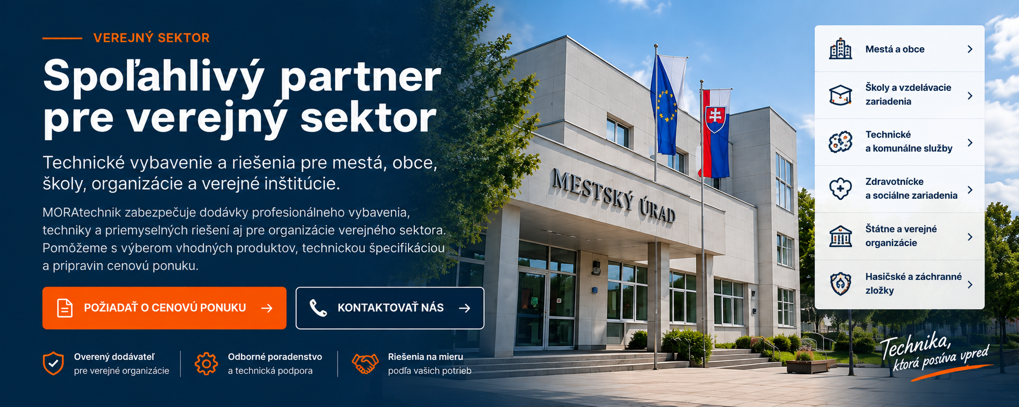 MORAtechnik – Spoľahlivý partner pre verejný sektor