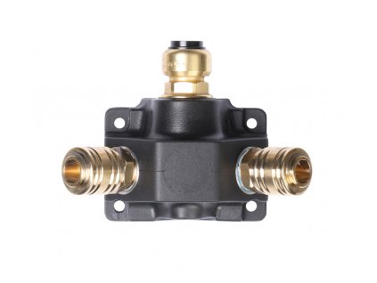 21014 rozdelovaci krabice se 2 rychlospojkami 15 mm