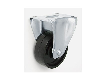 Nábytkové koleso 60/17 mm, PA6, pevná vidlica s doskou