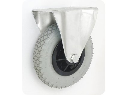 Pneumatické koleso šedé 175/40 mm, pevná vidlica s doskou