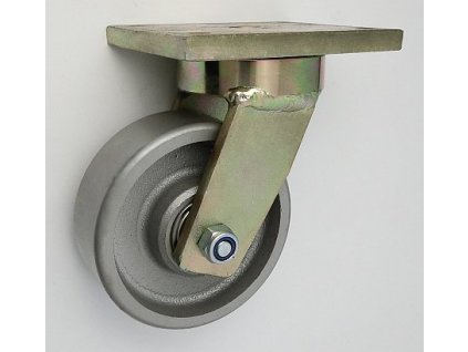 Liatinové koleso 125/46 mm, otočná vidlica s doskou