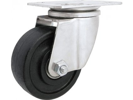 Žiaruvzdorné koleso 100/37 mm, PA66, otočná vidlica s doskou