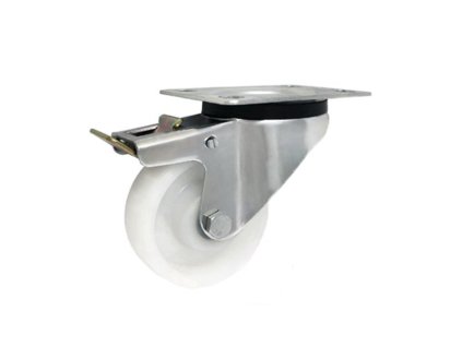 plastove kolo 80 mm nerezova otocna vidlice s brzdou zabi 6bxh 1701854848