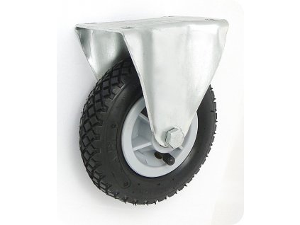 Pneumatické koleso čierne 175/40 mm, pevná vidlica s doskou