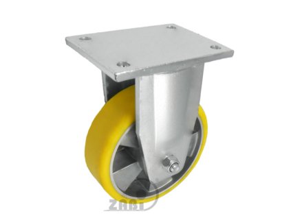 Polyuretánové koleso 160/47 mm, hliník, pevná vidlica s doskou