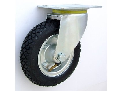 Pneumatické koleso čierne 175/40 mm, otočná vidlica s doskou