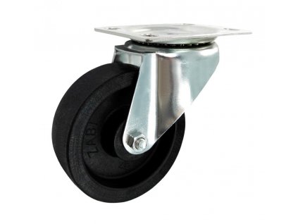Žiaruvzdorné koleso 100/30 mm, PA66, otočná vidlica s doskou