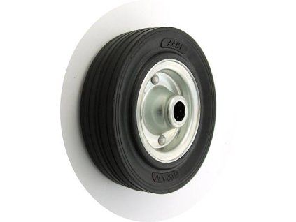 Gumové koleso 180/20-44 mm, čierna/oceľ. samostatné