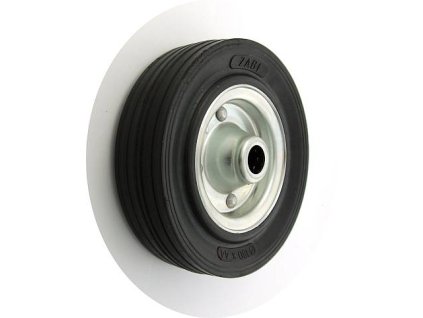 Gumové koleso 180/44 mm, čierna/oceľ. samostatné