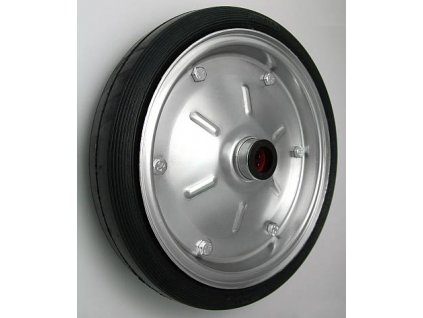 Gumové koleso 300/58 mm, čierna/oceľ, samostatné