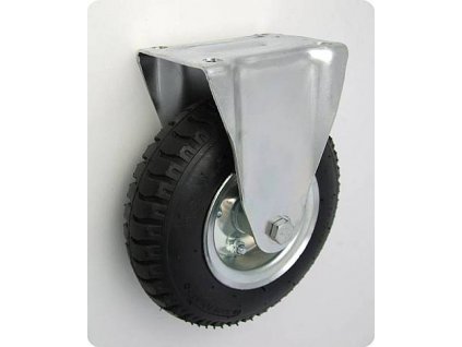 Pneumatické koleso čierne 225/70 mm, pevná vidlica s doskou