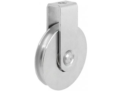 Kladka kovová 79/15/10 mm, profilovaná R3 s úchytom