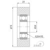 polyuretanova rolna%C2%A0s loziskem 75 mm zabi rp 75 23 20 tv 1750837197