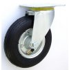 Pneumatické koleso čierne 200/50 mm, otočná vidlica s doskou