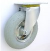 Pneumatické koleso šedé 200/50 mm, otočná vidlica s doskou
