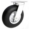 Pneumatické koleso čierne 330/108 mm, otočná vidlica s doskou