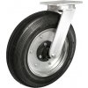 Pneumatické koleso čierne 450/110 mm, otočná vidlica s doskou