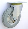 Pneumatické koleso šedé 175/40 mm, otočná vidlica s doskou