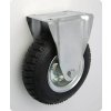 Pneumatické koleso čierne 225/70 mm, pevná vidlica s doskou