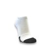 Kotníkové bavlněné sportovní ponožky KICK bílé
