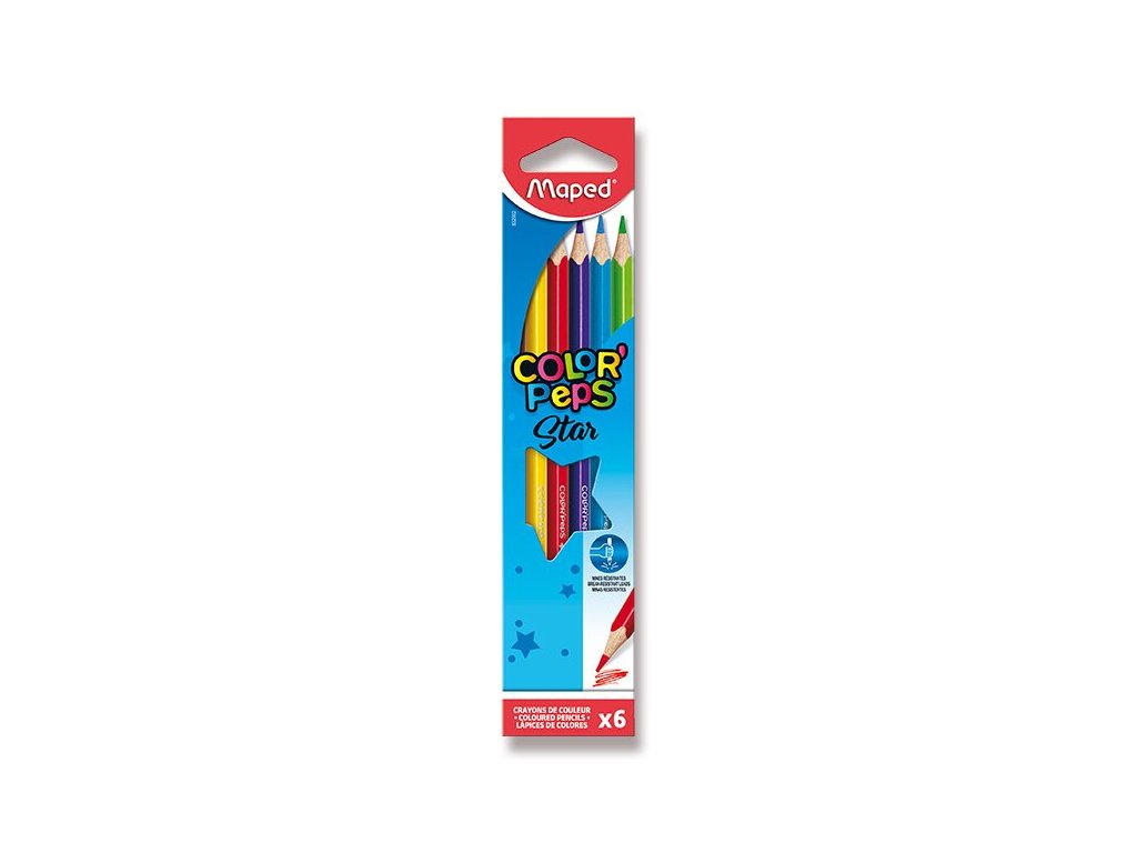 PASTELKY TROJHRANNÉ 6KS COLOR PEPS 0086/9832002