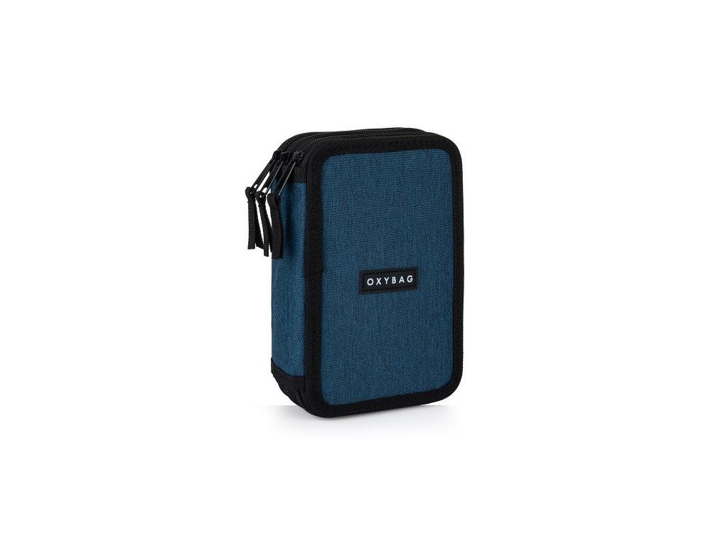 PENÁL 3-PATROVÝ PRÁZDNÝ UNICOLOR BLUE 9-83123