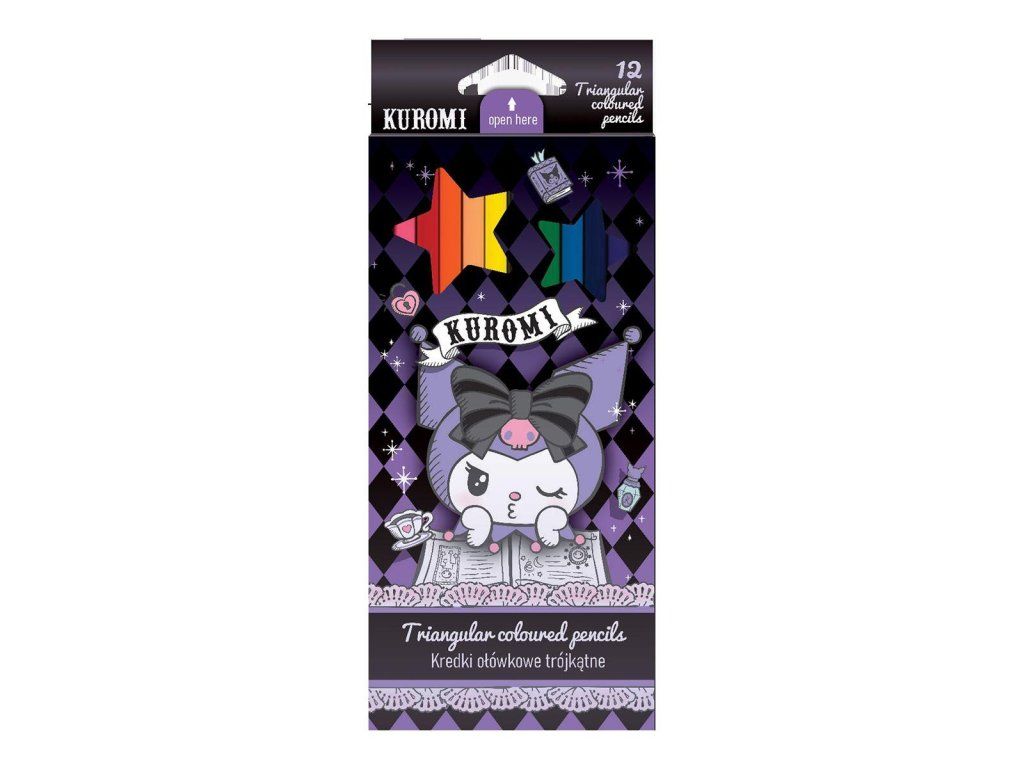 PASTELKY TROJHRANNÉ 12KS KUROMI COLORINO R 13686 PTR