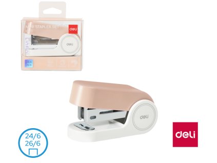 SEŠÍVAČKA MINI DELI RŮŽOVÁ + DRÁTKY EK203 C220098