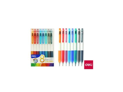 GELOVÁ PERA STISKACÍ 8 BAREV EG120-8C