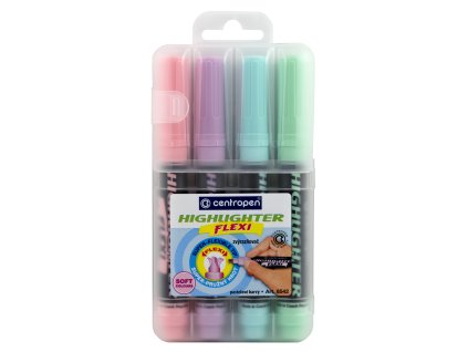 ZVÝRAZŇOVAČ 8542/4 V ETUI PASTELOVÁ 1-5MM