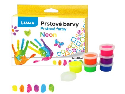 PRSTOVÉ BARVY NEON 6KS 30ML E330286