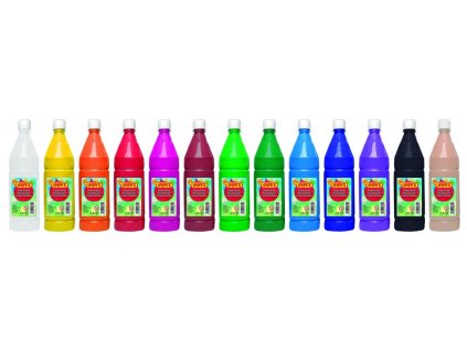 TEMPEROVÁ BARVA TMAVĚ MODRÁ V LAHVI 1000ML