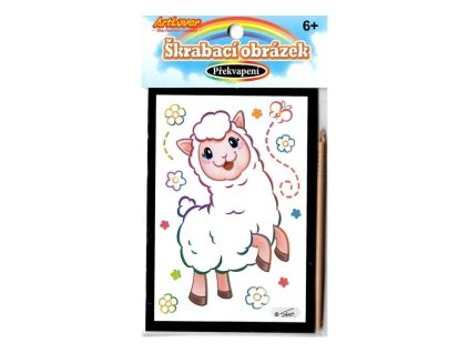 ŠKRABACÍ OBRÁZEK 7,5x11 LAMA SCD-AM-AS005 X