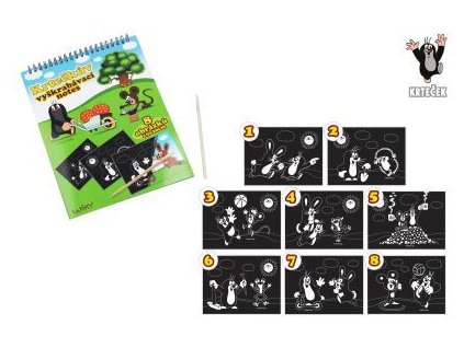 VYŠKRABÁVACÍ NOTES KRTEK 8 LISTŮ W016890