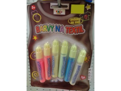 BARVY NA TEXTIL SVÍTÍCÍ VE TMĚ 6KS 7ML FBD 076 B