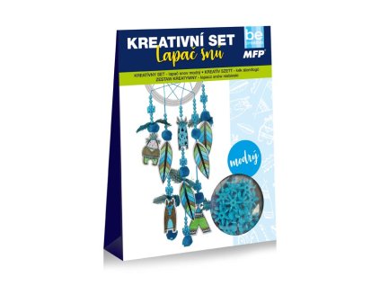 KREATIVNÍ SET LAPAČ SNŮ MODRÝ 1041955 X