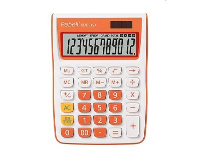 KALKULAČKA STOLNÍ REBELL ORANŽOVÁ SDC912