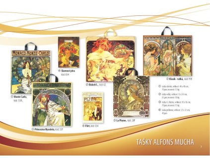 PE TAŠKA ALFONS MUCHA I. VELKÁ 998 55X50