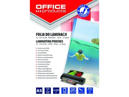 LAMINOVACÍ KAPSA A5 100MIK 100KS LESKLÉ