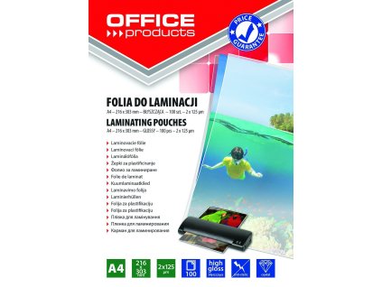 LAMINOVACÍ KAPSA A4 125MIK 100KS LESKLÉ