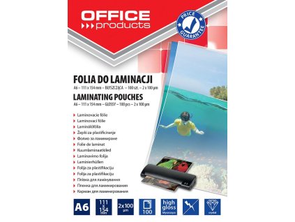 LAMINOVACÍ KAPSA A6 100MIK 100KS LESKLÉ