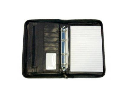 PORTFOLIO A5 7715-A5K ČERNÁ  S KROUŽKY