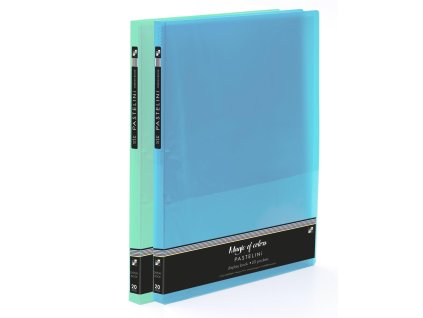 KATALOGOVÁ KNIHA A4 20LISTŮ MODRÁ PASTELINI 2-665