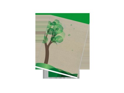 Blok šitý Eko A5, 50 listů, čtvereček, 15055/4 E Green Line